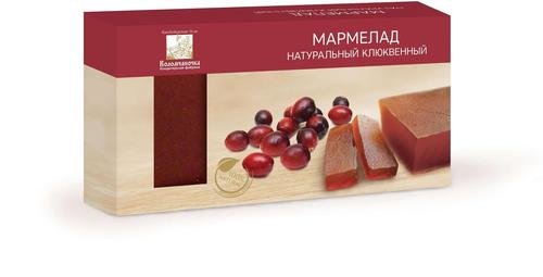  Мармелад пластовый 210г клюквенный в Одинцово