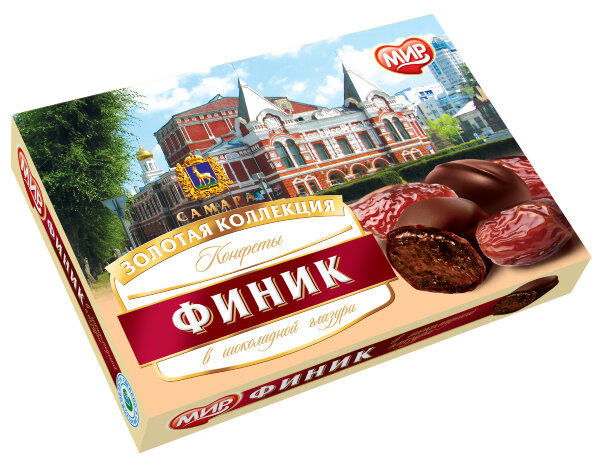 №2 КФ МИР Финики в шоколадной глазури 160г  в Одинцово